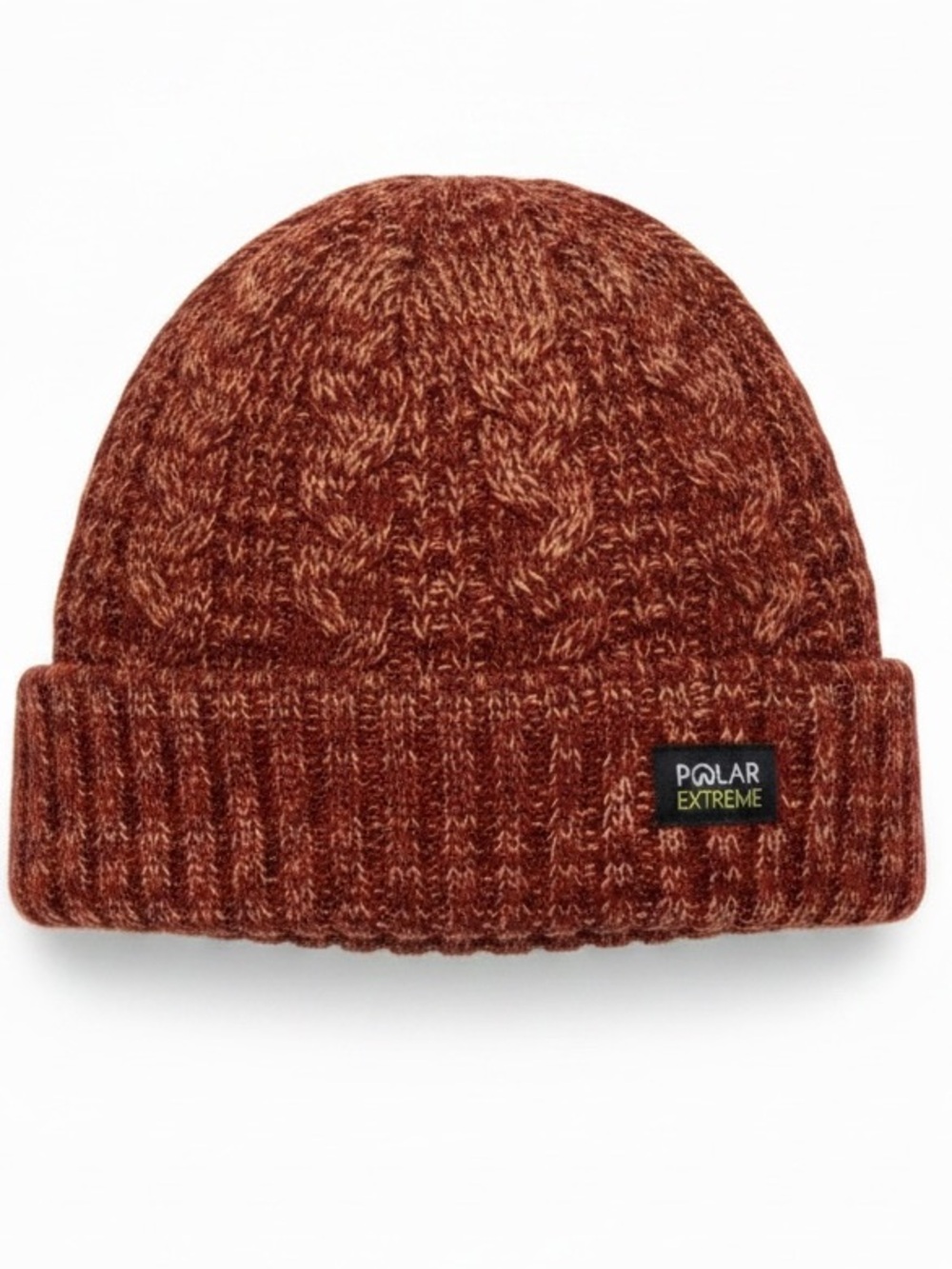 Polar Extreme Sherpa Faux Fur Lined Warm Beanie Knit Hat Cap Autumn Colors Cozy